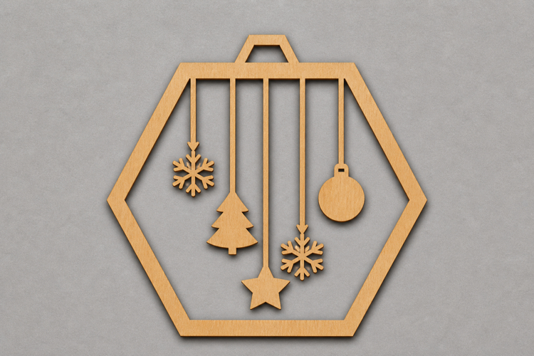 Christmas Hanging Wooden Ornament