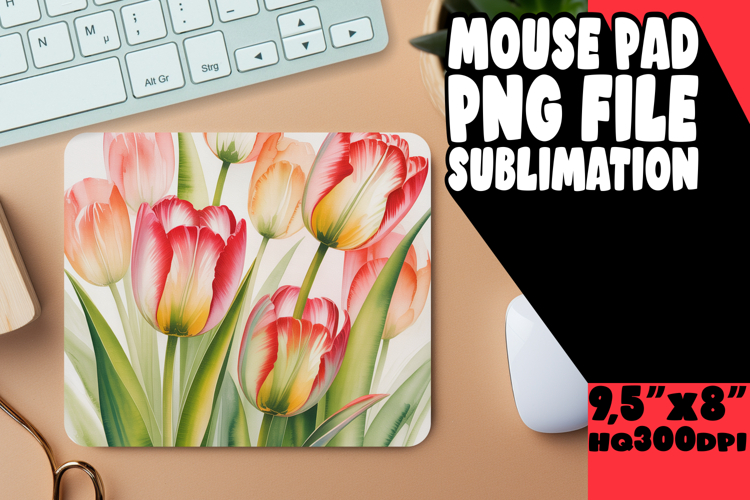 Cozy Mouse Pad Sublimation Ideas, Flowers