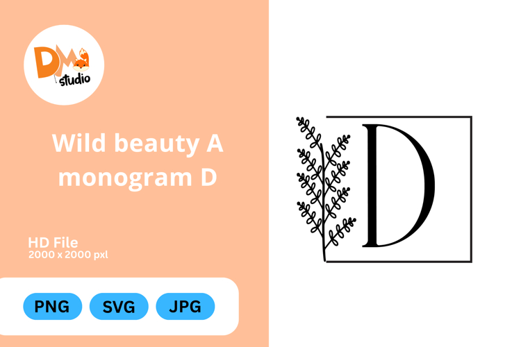 Wild Beauty Monogram Floral
