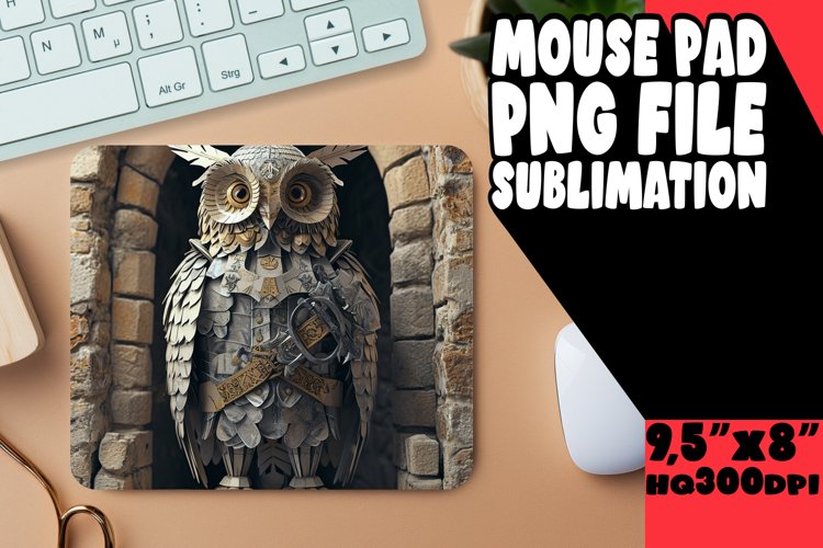 Mousepad with Owl Patterns example image 1