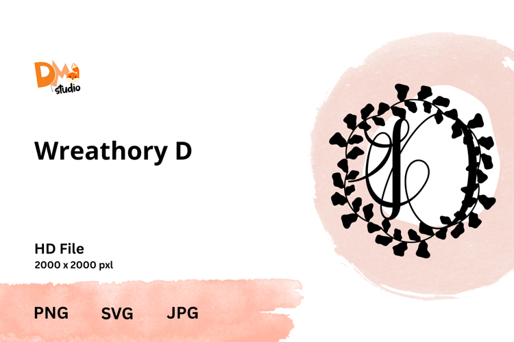 Wreath Monogram SVGs Image 17