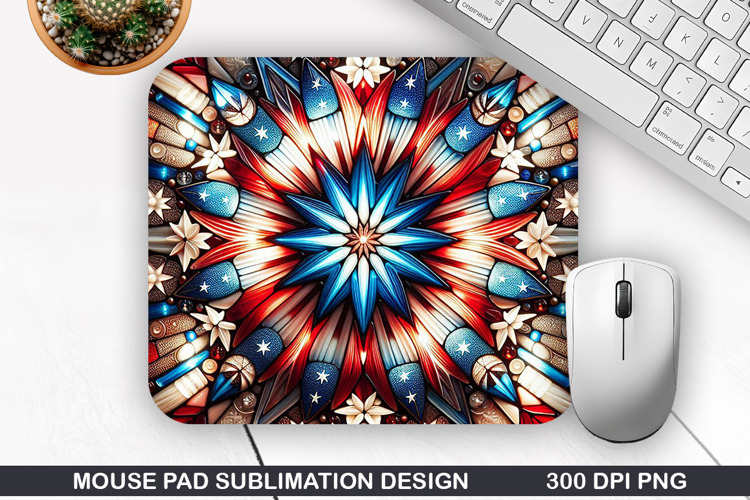 Fireworks Mouse Pad Sublimation, 4th Of July Mouse Pad PNG