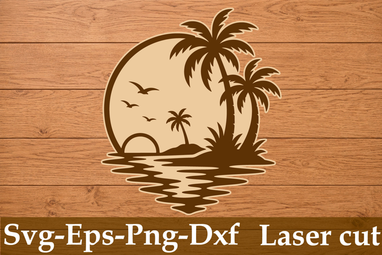 Palm Tree Tropical Cut File svg Design