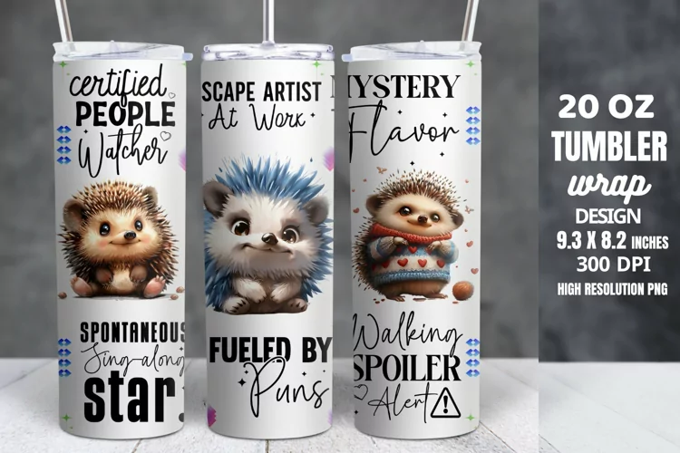 Funny Quotes 20oz Skinny Tumbler Sublimation