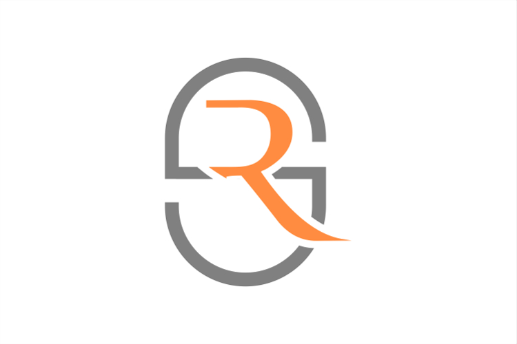 Simple Initial SR or RS Logo