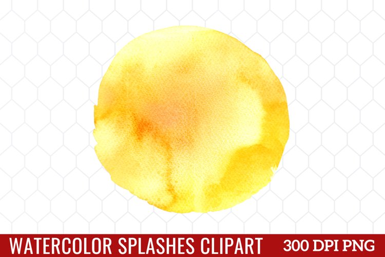 Watercolor Splash Clipart sublimation example image 1
