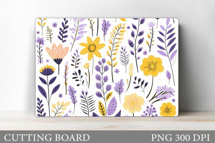 Flowers Cutting Board Design. Flowers Kitchen Cutting Board example image 1