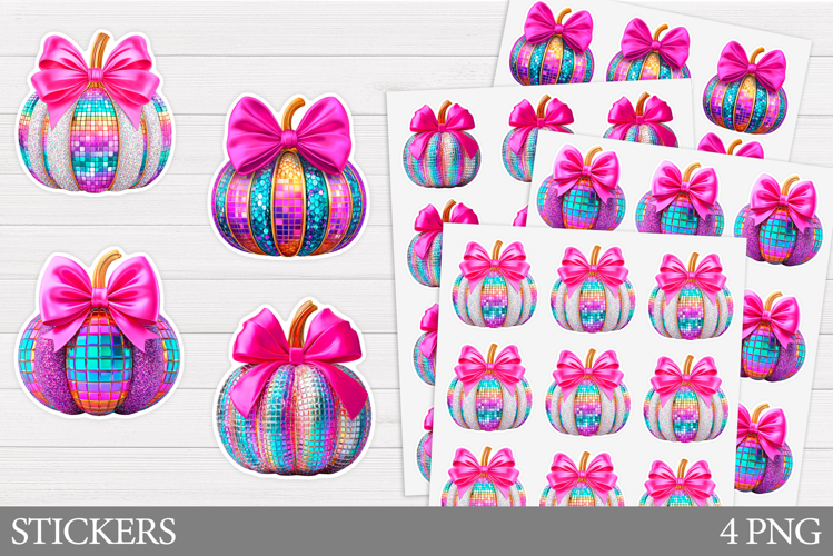 Pumpkin Sticker Printable. Fall Sticker Design