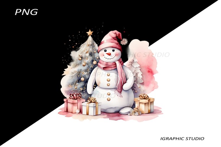 Christmas Snowman Clipart Image 9