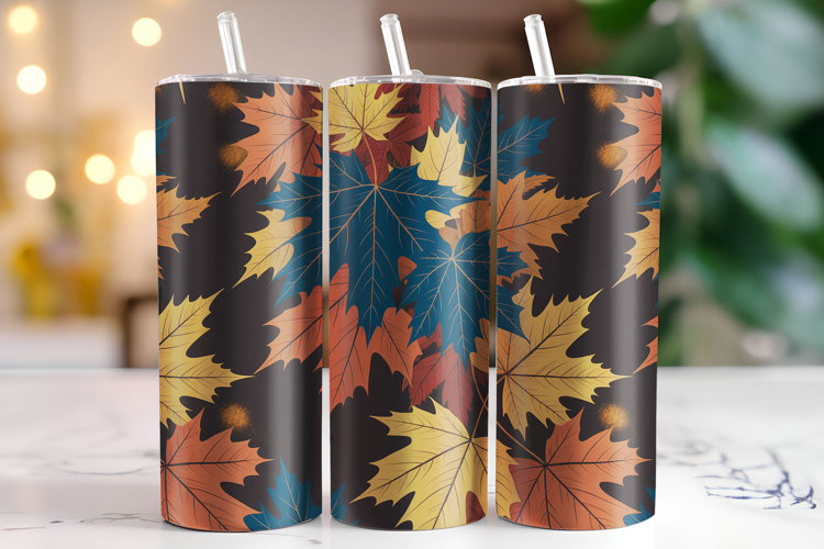 Fall Leaves Tumbler Wrap | Sublimation | Tumblers