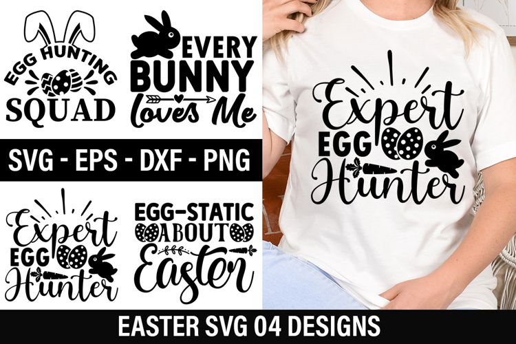 Easter SVG Design - Egg-static about easter