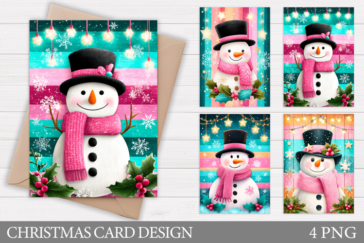 Snowman Christmas Card Printable. Christmas Card Design