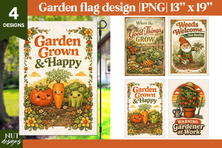 Farmhouse Funny garden flag Garden quotes Cute garden sign