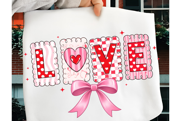 Preppy LOVE Valentine PNG, Valentine PNG, love PNG, Xoxo PNG
