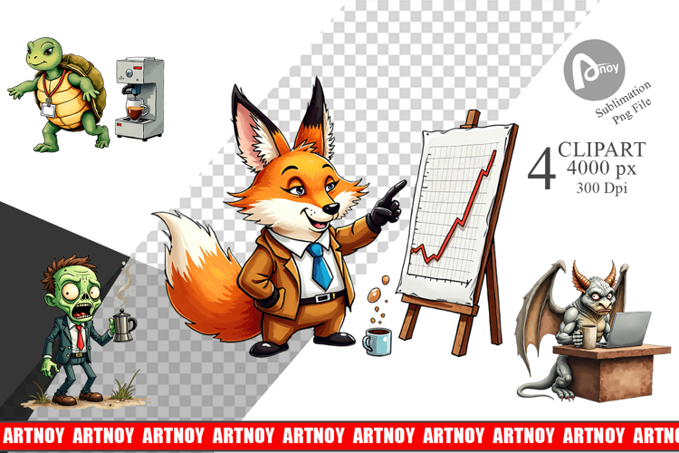 Monday Morning Zombies Clipart