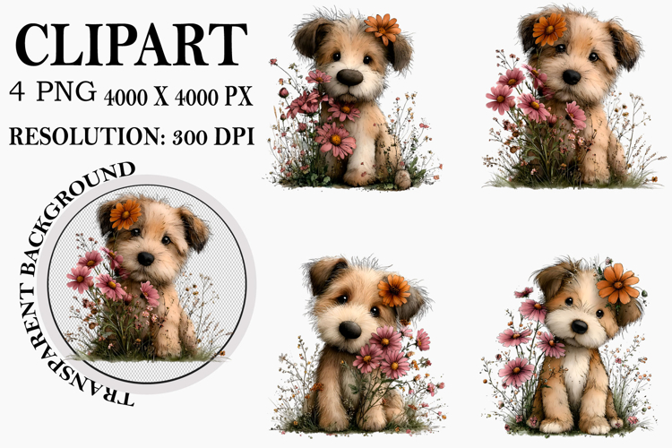 Whimsical Spring Animals Clipart Watercolor PNG