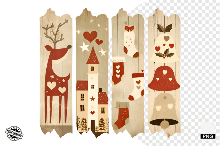 Rustic Christmas Clipart Image 9