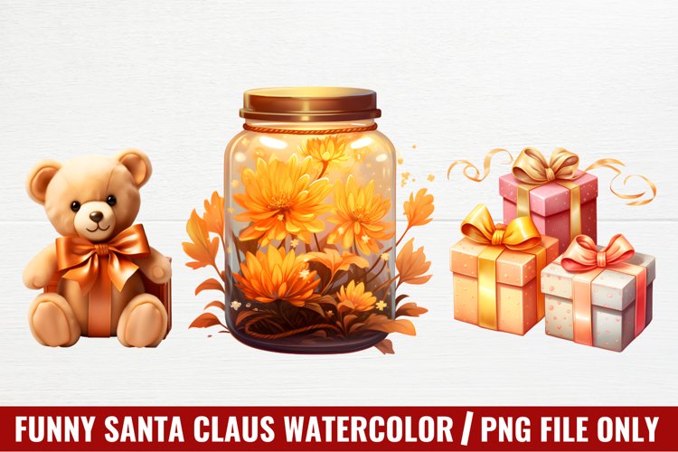 Christmas Watercolor Clipart Image 11