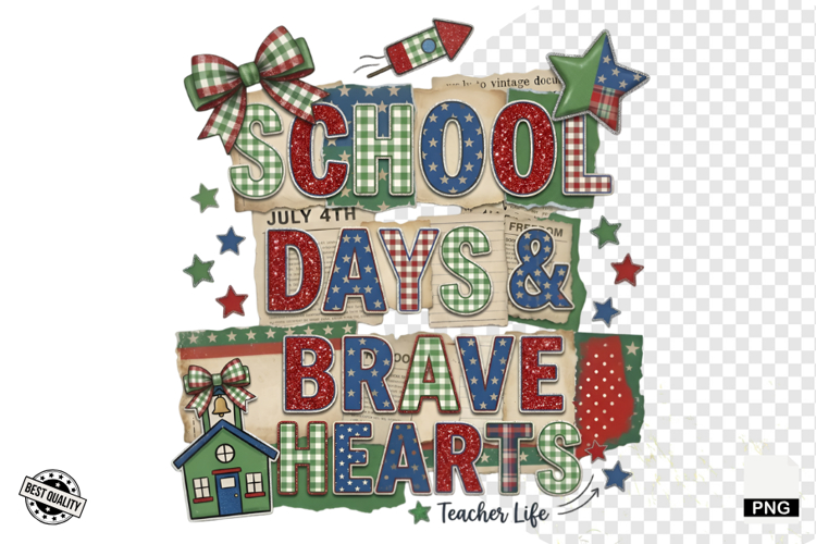 Back to School Teacher Supplies PNG - Teacher Sublimation example image 1