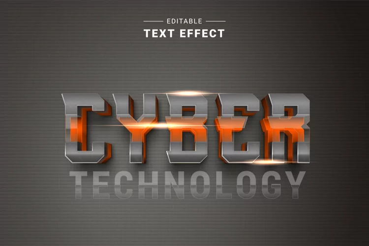 Editable Text Effect for Illustrator. Vector Graphic styles