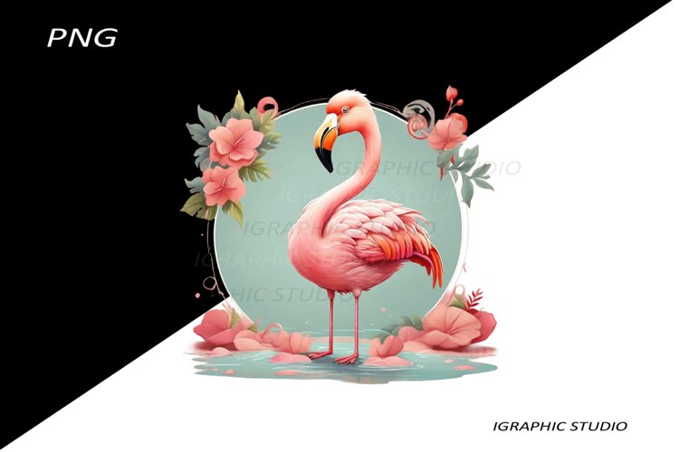 Flamingo Clipart Image 23