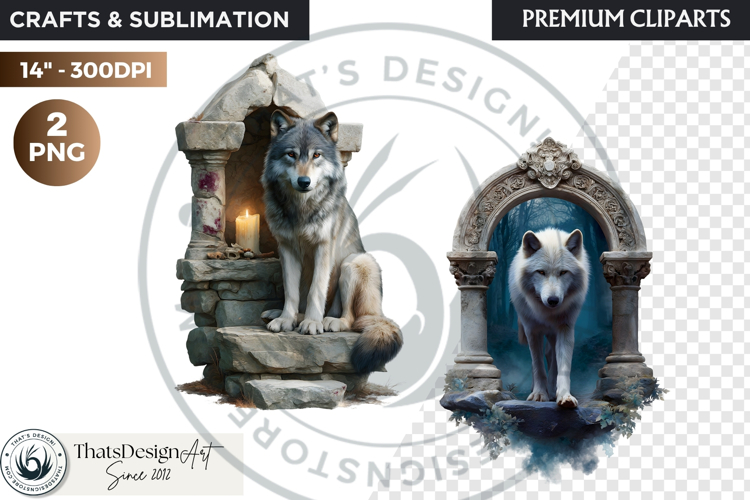 Watercolor Mystic Wols Fantasy Clipart PNG Graphics