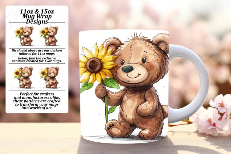 Whimsical Wildlife Mug Sublimation 11oz 15oz