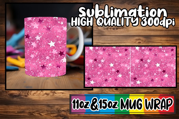 Stellar Symphony: Watercolor Galaxy Mug Wrap