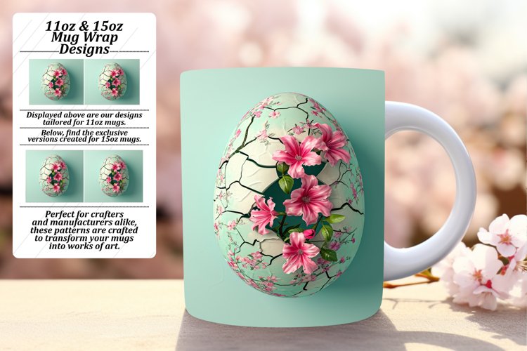 Festive Floral Wonderland Mug Sublimation