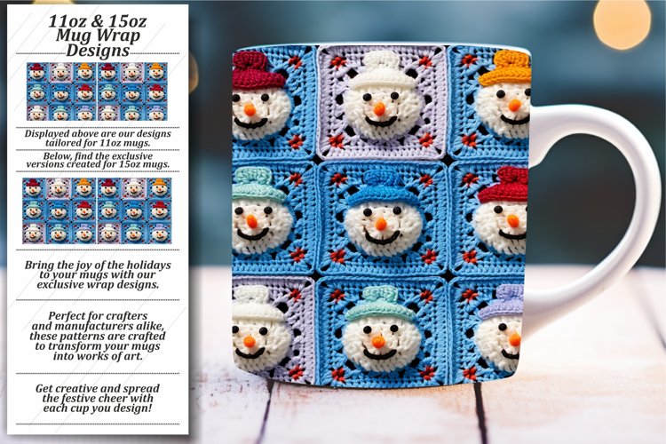 Winter Warmth Crochet Mug Sublimation 11/15oz