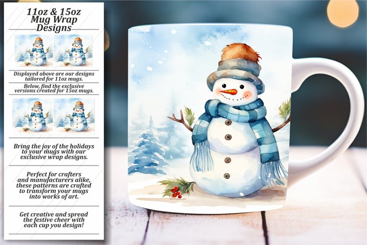 Xmas Delight: Sublimation Snowman Wrap