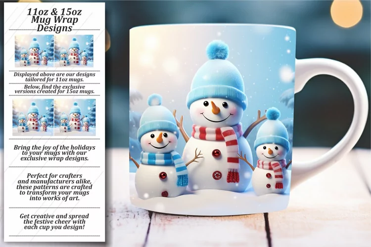 Snowy Delight Mug Wrap