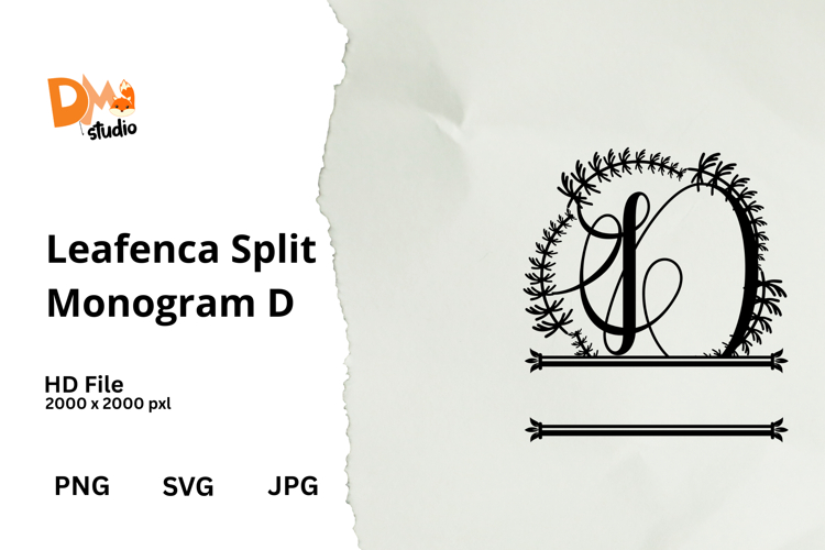 Floral Monogram Letter Svg Image 19