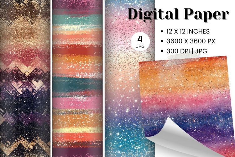Rainbow glitter Background Wallpaper Sparkles Digital Paper