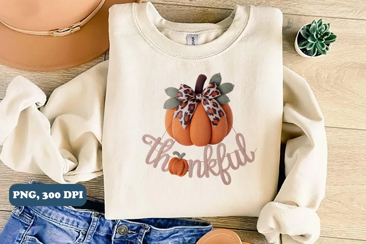 Happy thanksgiving Thankful sublimation PNG Design