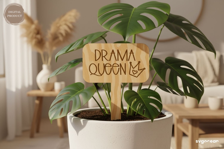 Wooden Plant Tag Laser Cut | Herb Label | SVG