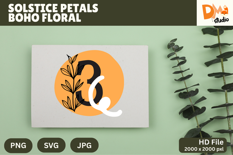Floral Monogram Letter Svg Image 6