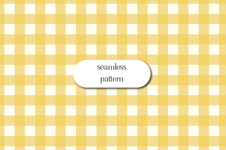 Yellow Gingham Seamless Pattern for Fabric & Crafts example image 1
