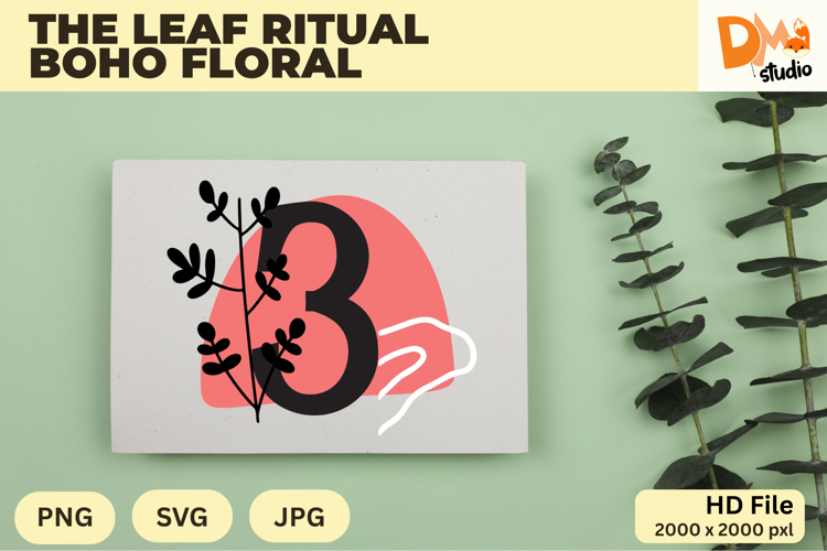 The Leaf Ritual Boho Floral Monogram