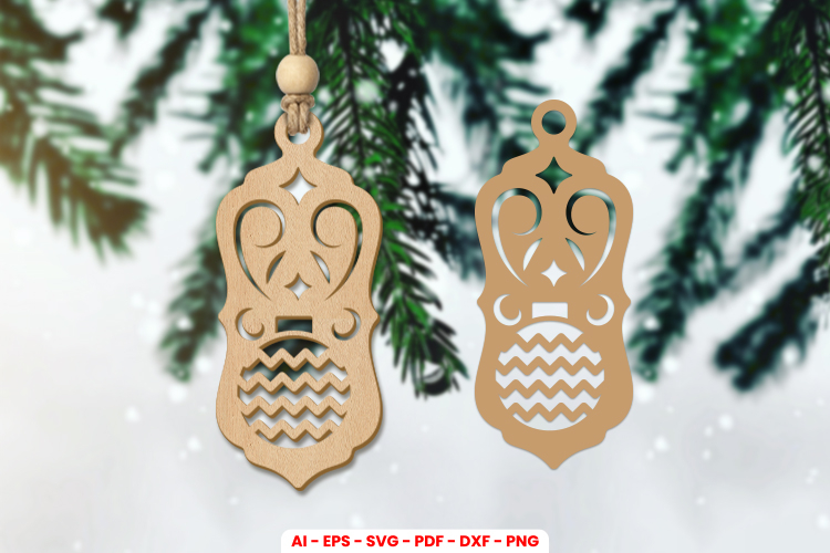 Christmas Gift Tag Laser Cut SVG
