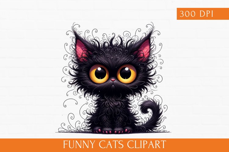 Black Cat Clipart Image 17