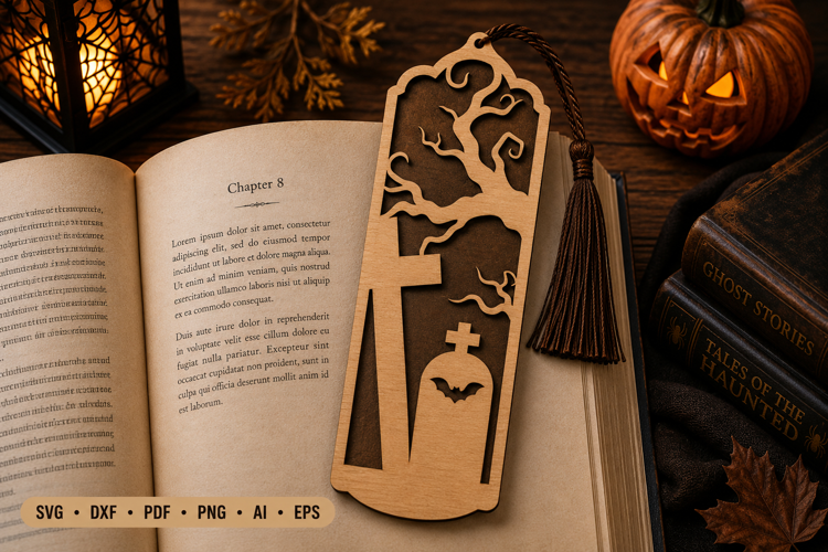 Halloween Bookmark Laser Cut SVG