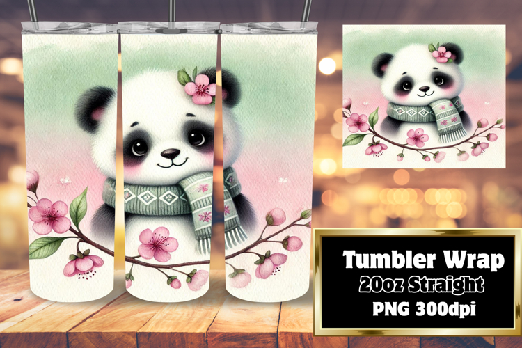 BOLD 20oz Tumbler Wrap for Customization , Cute Animals example image 1