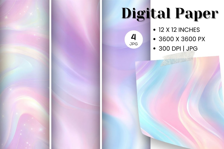 Abstract Wave Digital Paper Background Wallpaper Wallart_3