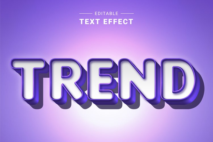 Editable Text Effect for Illustrator. Vector Graphic styles