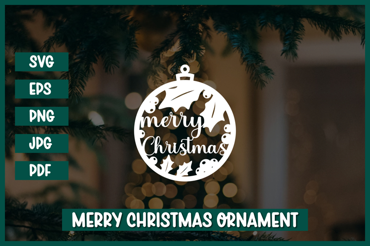 Christmas Ornament SVG,Christmas Paper cut SVG