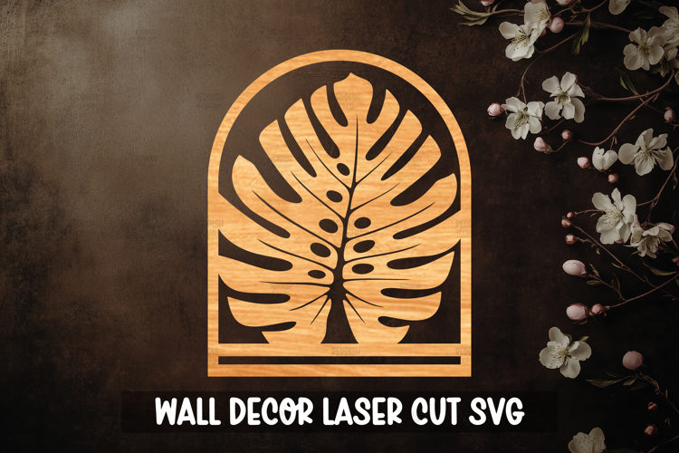 Tropical Macrame Holder Laser cut, Home decor Laser Cut