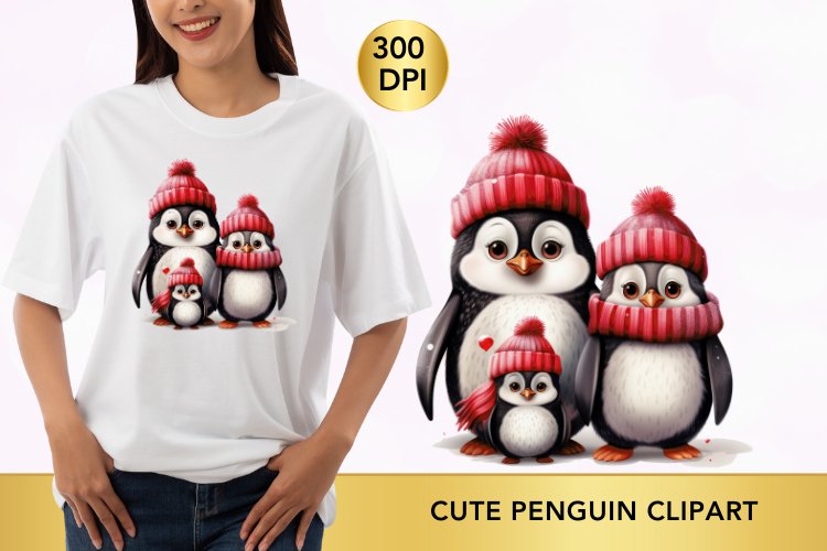 Cute Penguin Clipart Image 19