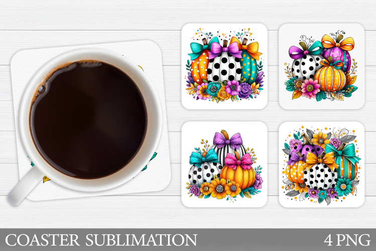 Pumpkin Coaster Design. Pumpkin Sublimation