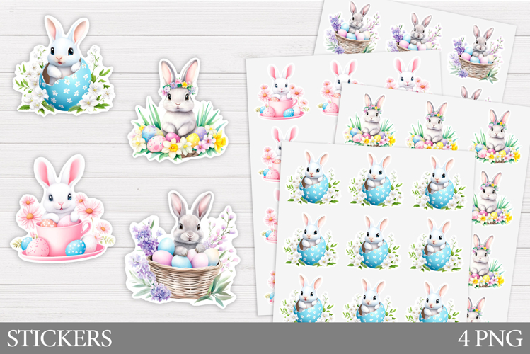 Cute Easter Bunny Clipart Image 24